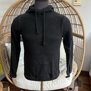 Men’s Dravus Black Hooded Sweater with Kangaroo Pocket